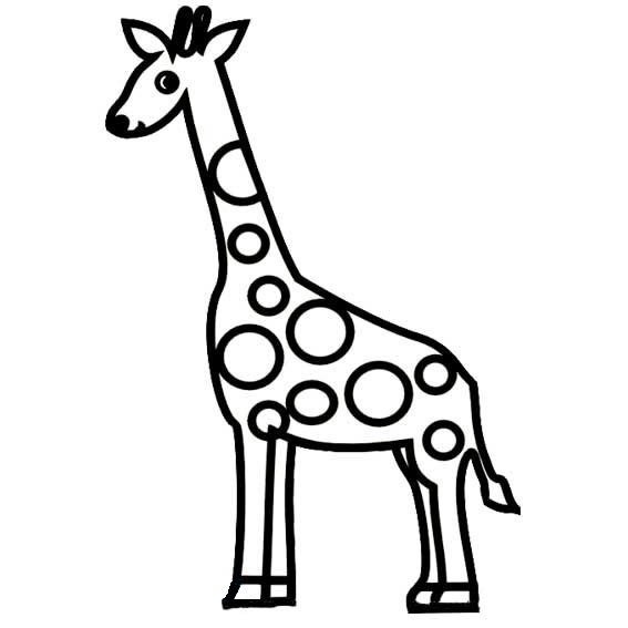 关于长颈鹿的儿童简笔画