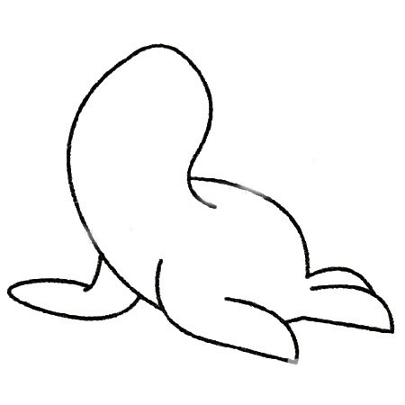 三步画一只简单的海豹