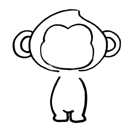 猴子怎么画 涂色的猴子简笔画教程