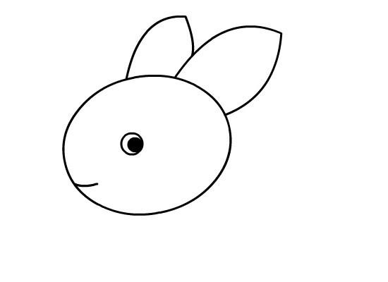 儿童学画兔子简笔画步骤