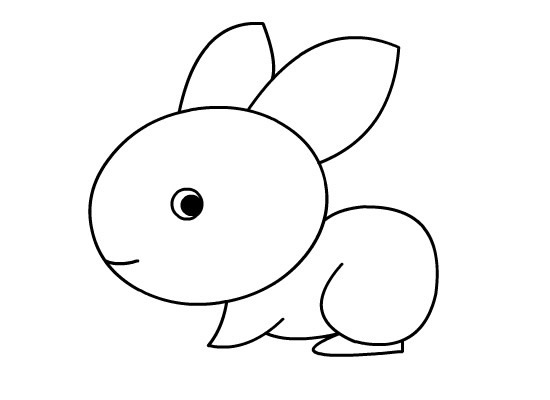 儿童学画兔子简笔画步骤