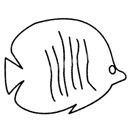 三步画出一条热带鱼