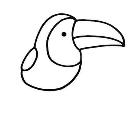涂色的啄木鸟简笔画教程