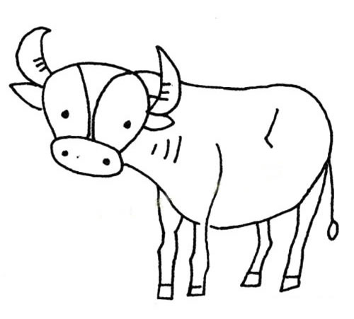 简单的水牛怎么画