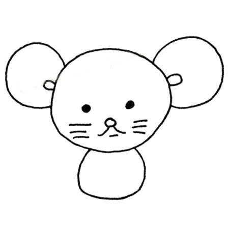五步画出可爱的小老鼠