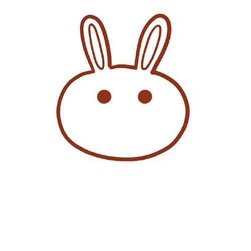 拿胡萝卜小兔子简笔画步骤