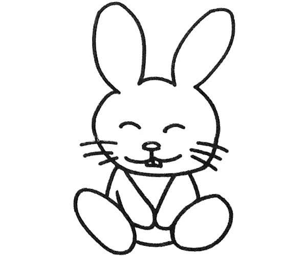 6款小兔子的简笔画大全