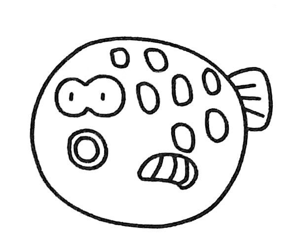 6款可爱的河豚简笔画大全