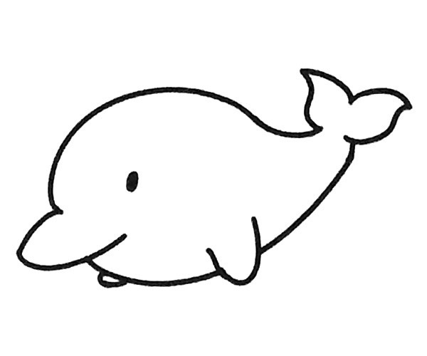 6款可爱的海豚简笔画大全