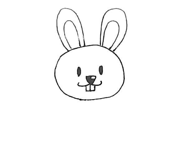 爱吃胡萝卜的小兔子简笔画带涂色