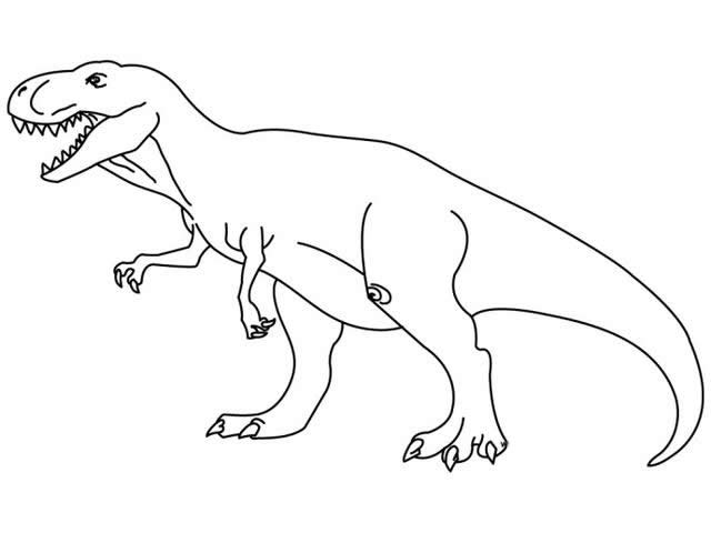 霸气的恐龙简笔画