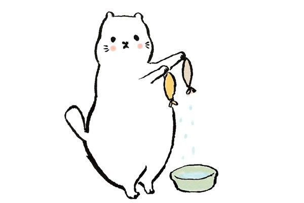 一组简单易学的肥猫简笔画大全