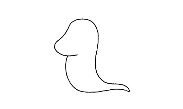 可爱的蜗牛宝宝简笔画