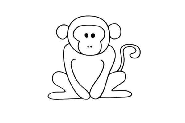 简单的猴子怎么画