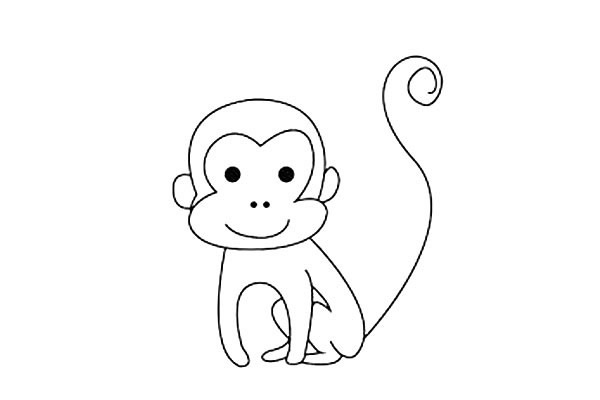 猴子怎么画最简单