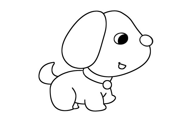 简单好画的小狗简笔画