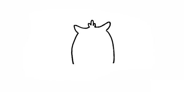 月光下的猫头鹰简笔画步骤