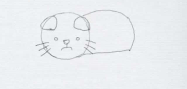 一步步教你画慵懒的小猫咪