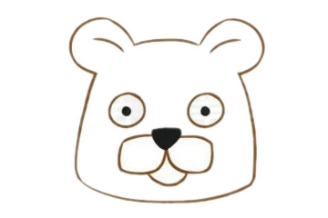 穿衣打领带的卡通豹子简笔画