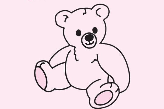 一组关于小熊的简笔画大全