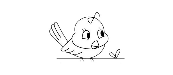 一组黄鹂鸟的简笔画大全