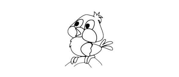 一组黄鹂鸟的简笔画大全