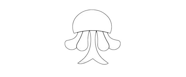 卡通水母简笔画教程 卡通水母简笔画教程