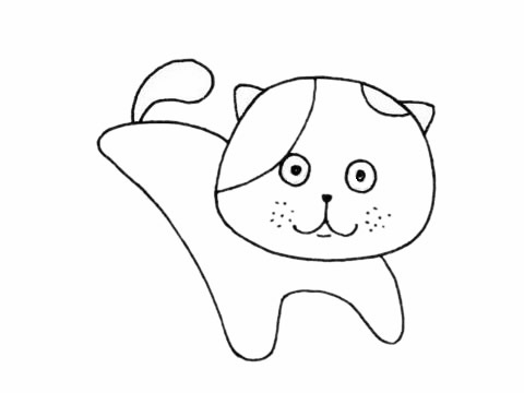 加菲猫儿童简笔画