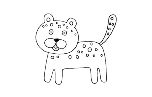 豹子简笔画步骤