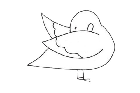 关于鸳鸯的简笔画