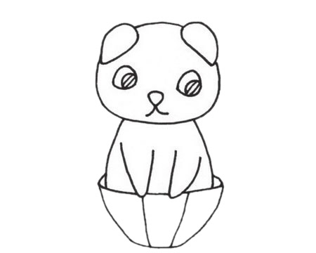 可爱的折耳猫简笔画