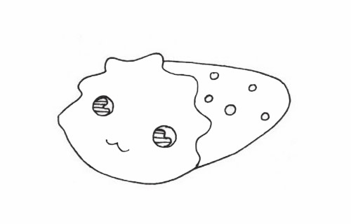 可爱的海参简笔画步骤