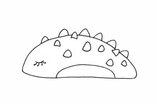 害羞的海参卡通简笔画