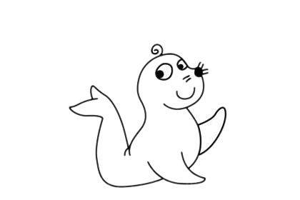 可爱的海豹简笔画