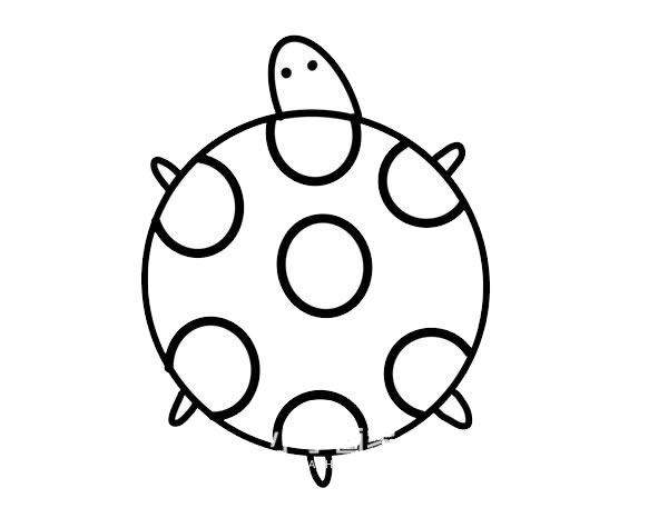小乌龟简笔画步骤教程