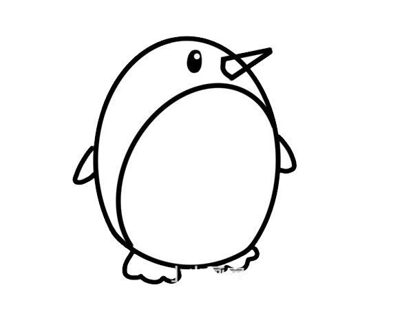 可爱的企鹅怎么画