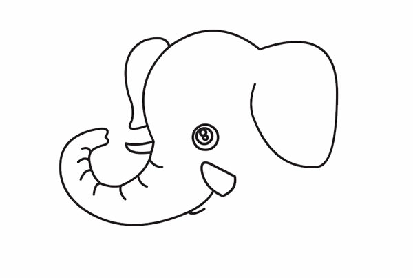可爱的大象宝宝简笔画