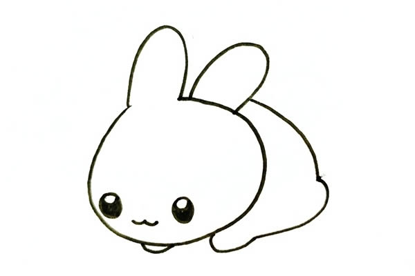 趴着的小兔子怎么画最可爱