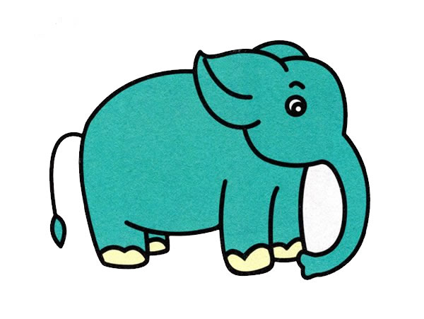 大象怎么画简单又好看
