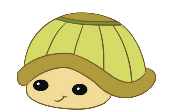 乌龟宝宝卡通简笔画