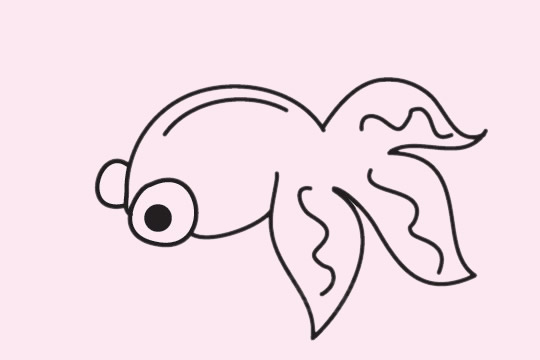 金鱼儿童简笔画