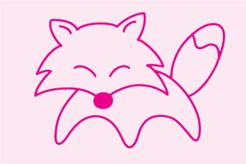 狐狸简笔画的步骤