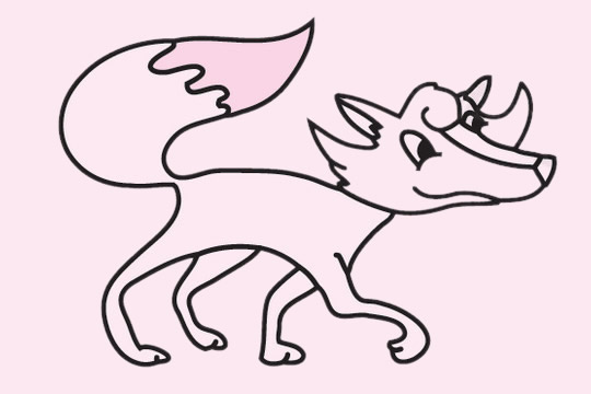 狐狸儿童简笔画