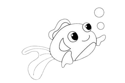 简单易学的金鱼简笔画