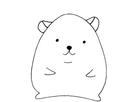 仓鼠的简单画法