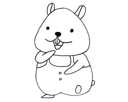 卡通仓鼠怎么画比较简单