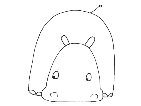 河马的简单画法