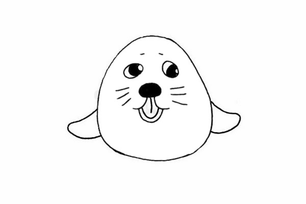 海豹简笔画画法 海豹简笔画画法