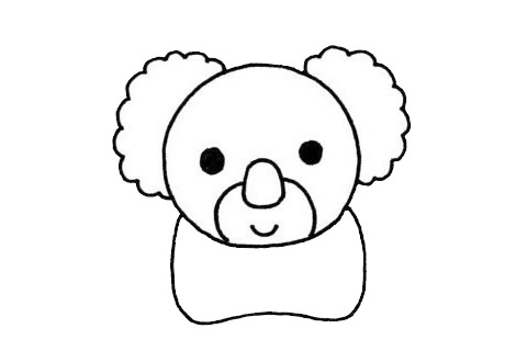 幼儿学画考拉简笔画