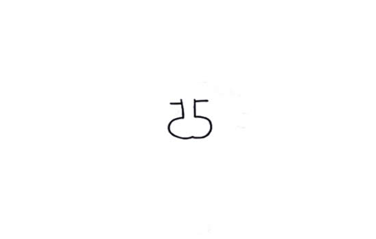 怎么用数字5画出狮子